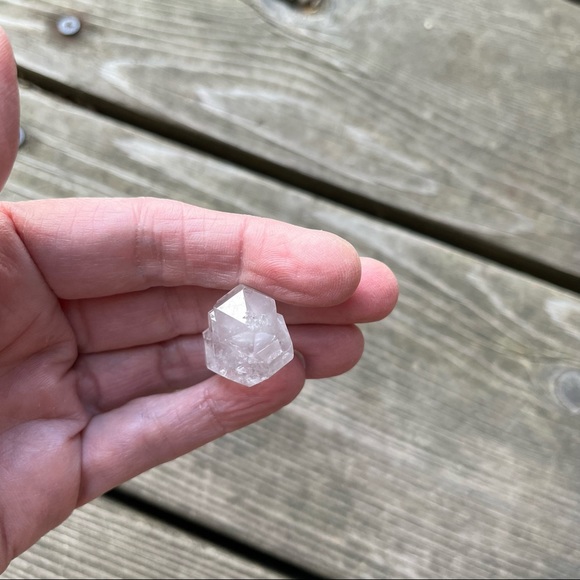 Double Terminated Twin Herkimer Diamond Crystal - Picture 15 of 17